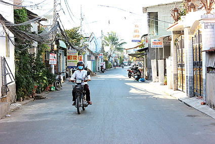 Big projects breathes new life into Can Tho city An upgraded alley under Project 2.