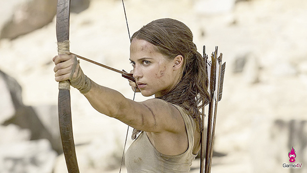 Hình tượng  Lara Croft mới do diễn viên Alicia Vikander thể hiện.