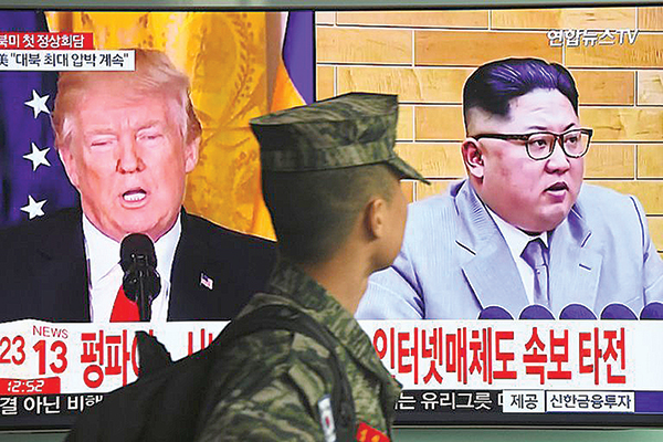 Truyền thông Hàn Quốc đưa tin về diễn biến tích cực mở đường cho hội nghị thượng đỉnh Mỹ -Triều. Ảnh: AFP