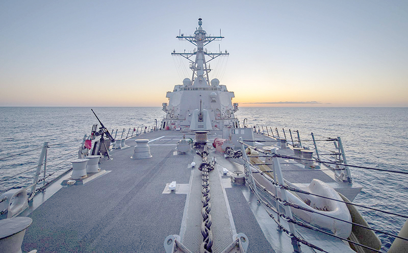 Tàu khu trục mang tên lửa USS Farragut dự kiến sẽ nằm dưới sự giám sát của hạm đội 2. Ảnh: US Navy