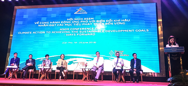 Bà Nguyễn Minh Hằng phát biểu bế mạc Hội nghị ASEM tại Cần Thơ.