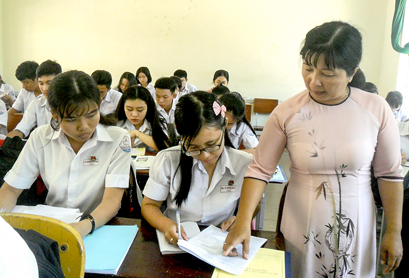 Cô trò Trường THPT Bùi Hữu Nghĩa chạy nước rút ôn tập chuẩn bị tốt cho kỳ thi.