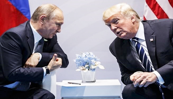 Tổng thống Nga Vladimir Putin và Tổng thống Mỹ Donald Trump. Nguồn: wmal.com