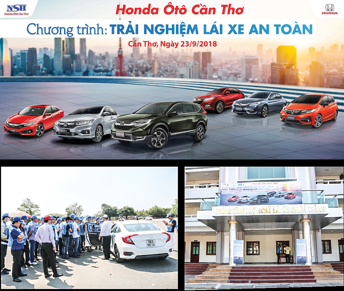 “Trải nghiệm lái xe an toàn” với Honda Ôtô Cần Thơ