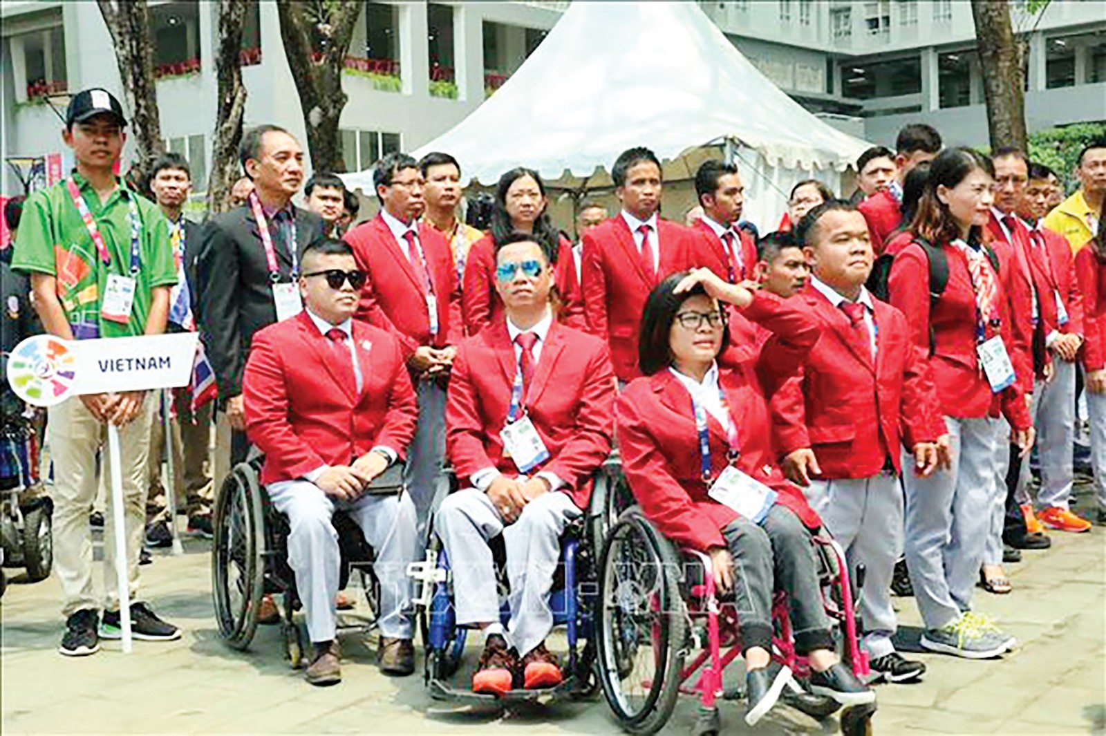 Đoàn thể thao người khuyết tật Việt Nam. Ảnh: dantri