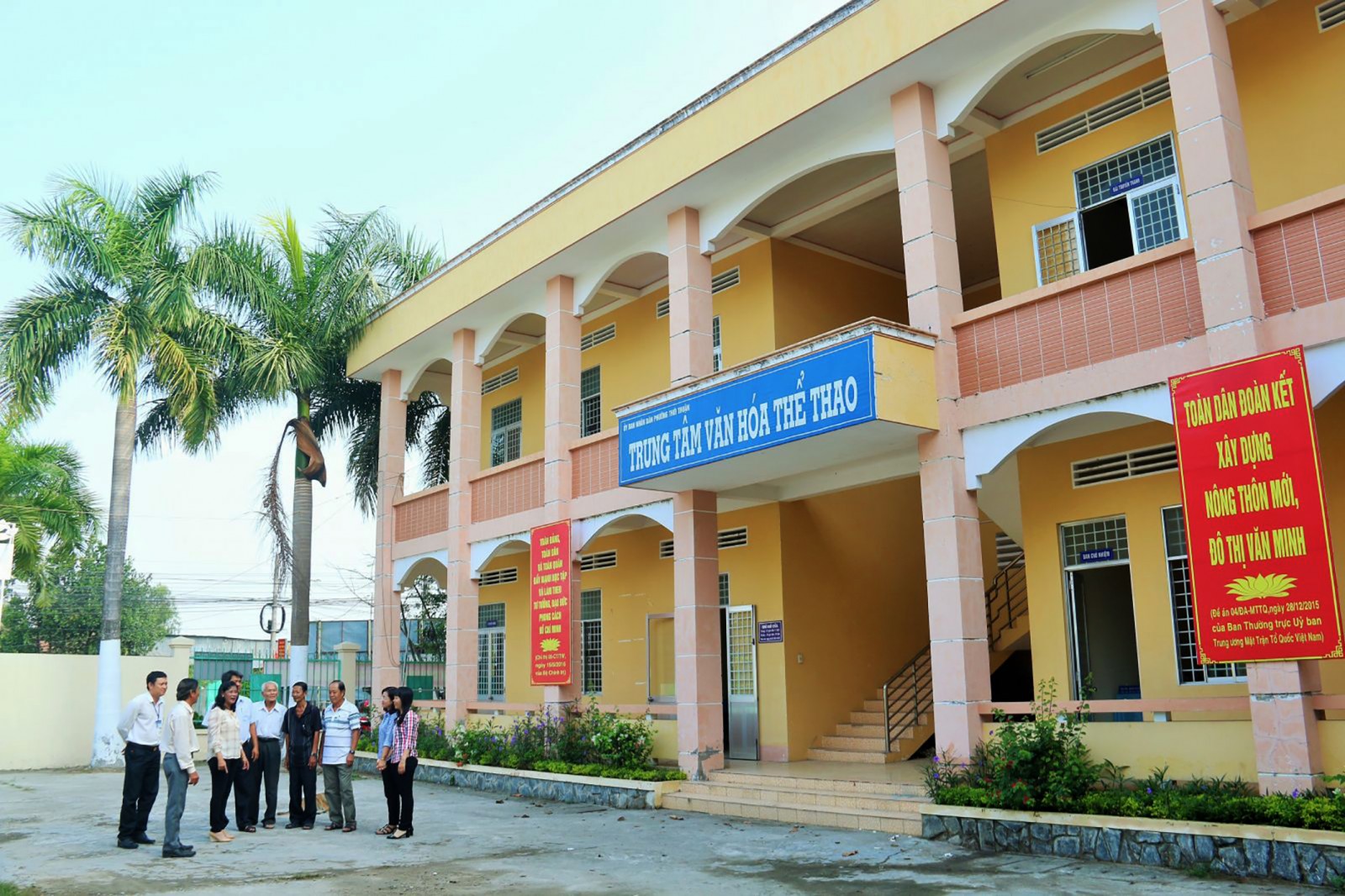 Trung tâm Văn hóa -Thể thao phường Thới Thuận khang trang, hoạt động hiệu quả. Ảnh: DUY KHÔI