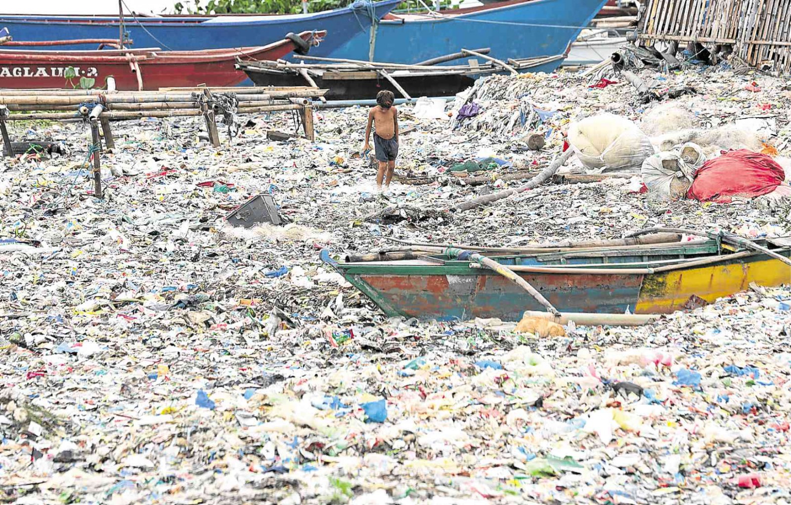 Rác thải nhựa là vấn đề ô nhiễm nghiêm trọng ở Philippines. Ảnh: Inquirer