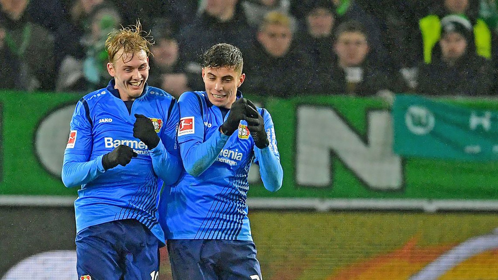 Julian Brandt và Kai Havertz hứa hẹn sẽ mang đến sức tấn công mới cho “xe tăng” Đức. Ảnh: Bundesliga