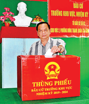 Hơn 270.000 cử tri đại diện hộ gia đình đi bầu trưởng ấp, khu vực