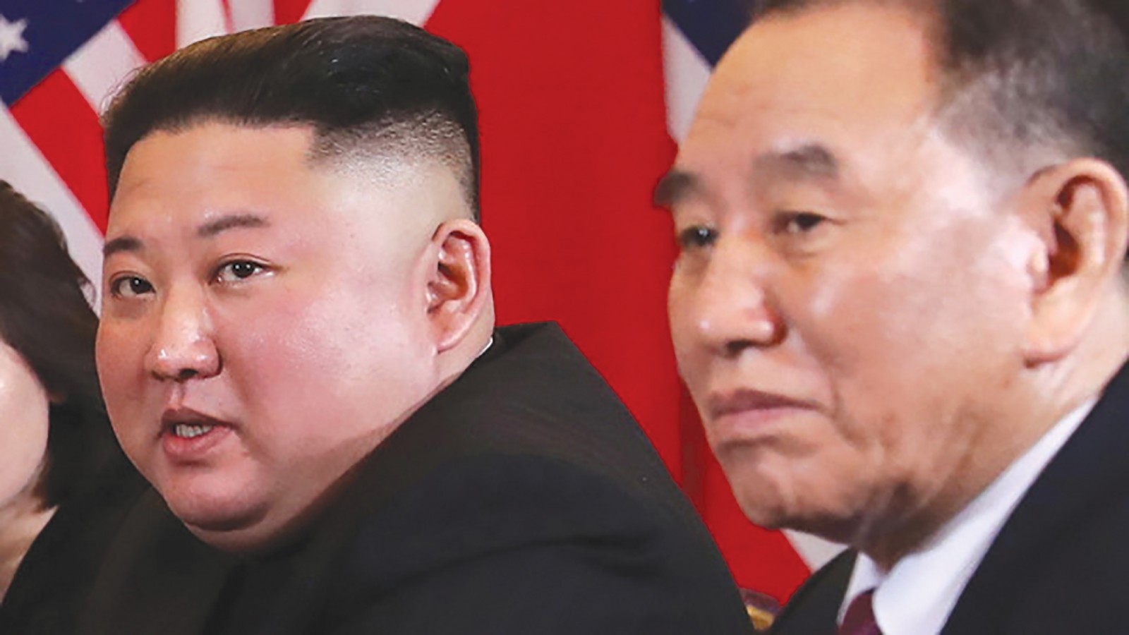 Ông Kim Yong-chol (phải) và nhà lãnh đạo Triều Tiên Kim Jong-un. Ảnh: Reuters