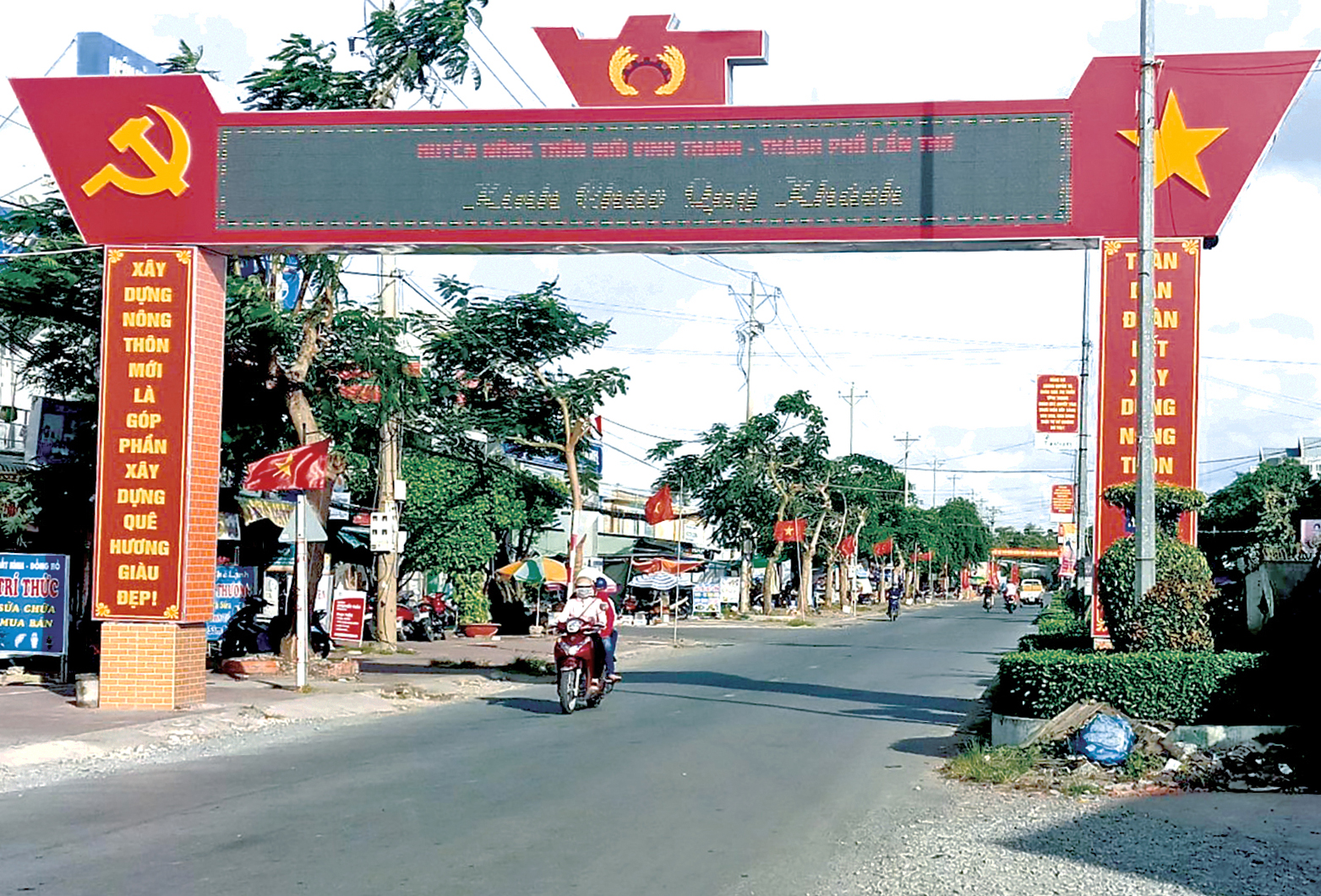 Diện mạo huyện nông thôn mới Vĩnh Thạnh.