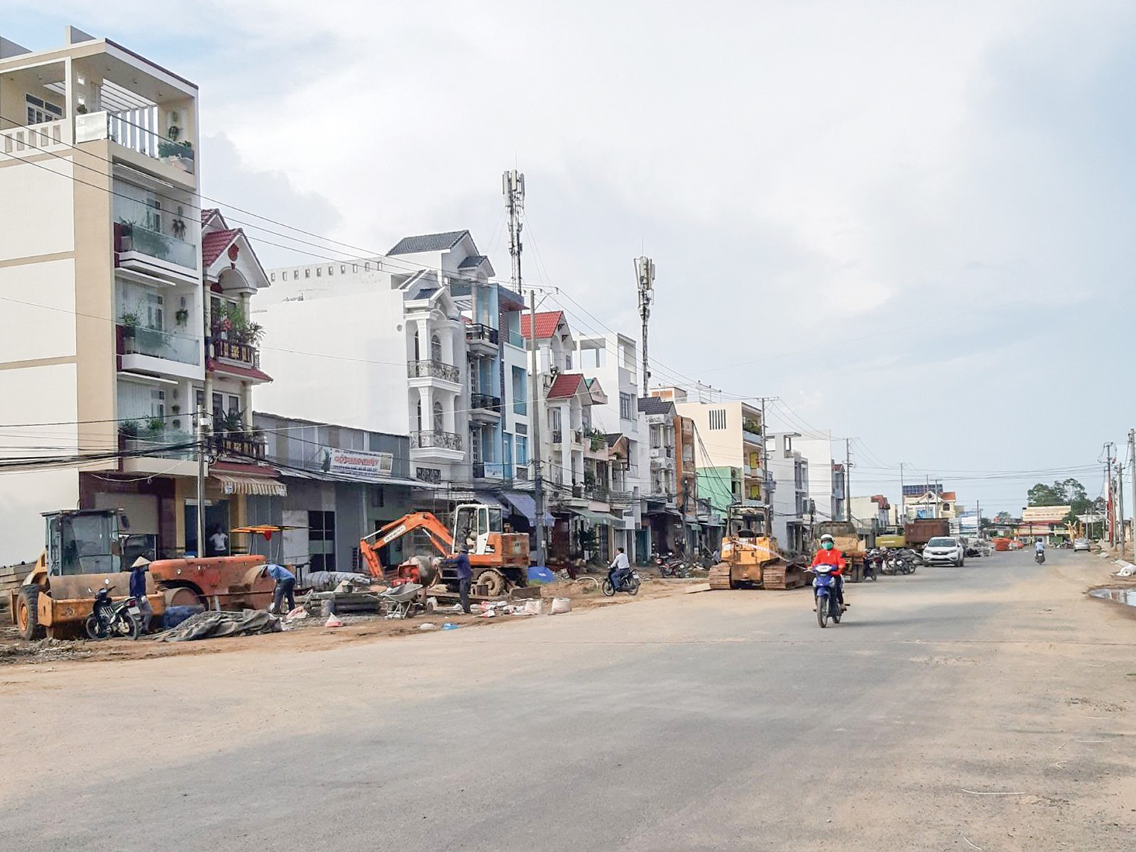 Gỡ nút thắt
chậm giải ngân vốn đầu tư công Công trình đường nối từ Cách Mạng Tháng Tám đến đường tỉnh 918.