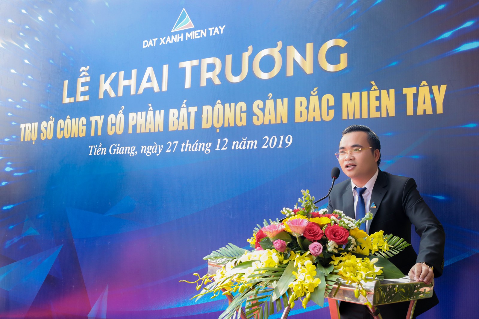 TGĐ Đất Xanh Miền Tây, ông Dương Quốc Thủy khẳng định: Bên cạnh mục tiêu trở thành thương hiệu BĐS số 1 ĐBSCL, Đất Xanh Miền Tây định hướng trở thành nhà phát triển dự án, tạo nơi an cư lý tưởng, đóng góp cho an sinh xã hội.