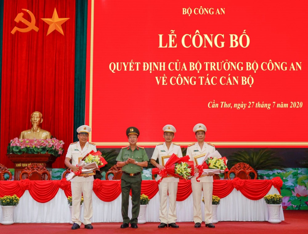 Bộ Công an bổ nhiệm 3 Phó Giám đốc Công an TP Cần Thơ