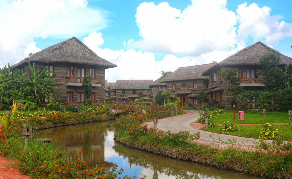 Một góc khu nghỉ dưỡng sinh thái Can Tho Ecolodge.