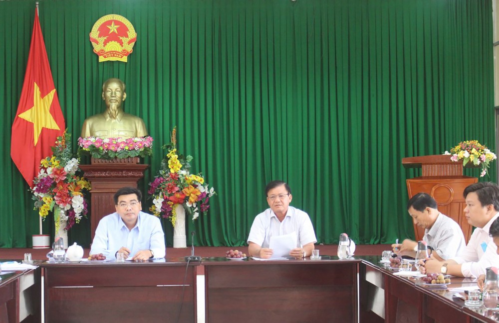 Ông Đào Anh Dũng phát biểu chỉ đạo tại buổi làm việc.