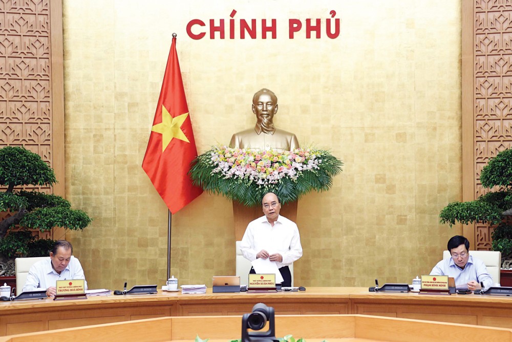 Thủ tướng Nguyễn Xuân Phúc phát biểu. Ảnh: Thống Nhất - TTXVN