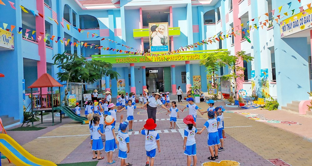 Một góc Trường Mầm non Phước Thới, quận Ô Môn.