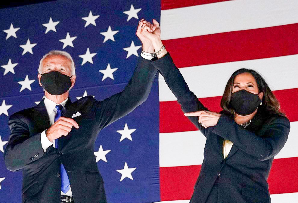 Vài nét về Tổng thống đắc cử Joe Biden Ông Biden và Phó Tổng thống đắc cử Kamala Harris. Ảnh: AFP