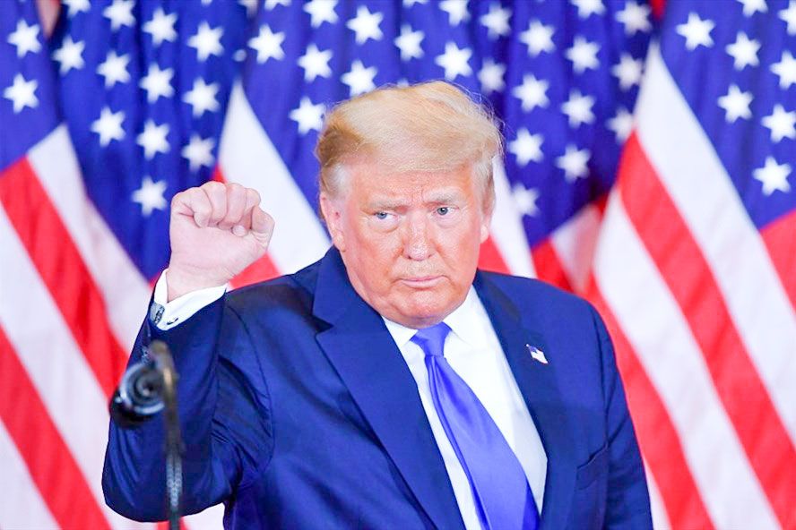 Bầu cử Mỹ chưa ngã ngũ? Tổng thống Donald Trump