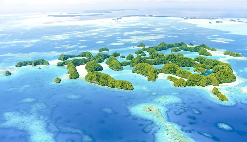 Quần đảo Palau nhìn từ trên cao. Ảnh: Lonely Planet