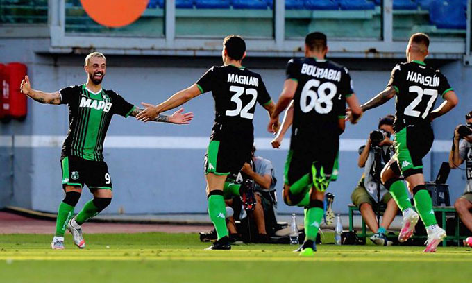 Hiện tượng Sassuolo Tuy đứng thứ hai trên bảng xếp hạng, nhưng Sassuolo đang thể hiện lối chơi hấp dẫn nhất Serie A. Ảnh: eurosport
