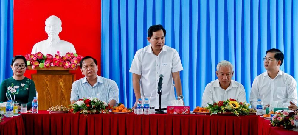 Đồng chí Lê Quang Mạnh, Bí thư Thành ủy Cần Thơ, phát biểu tại buổi làm việc.