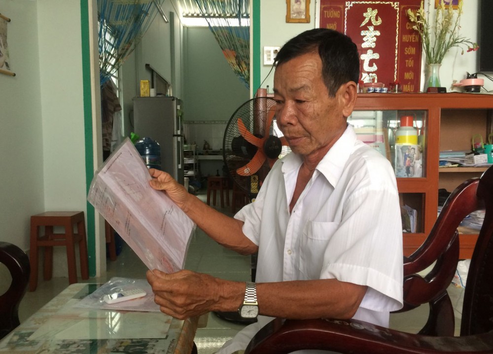 Ông Huỳnh Tuấn Kiệt ở phường Thới An, quận Ô Môn, hoàn tất việc trả nợ tiền SDĐ trước khi quy định mới có hiệu lực. 