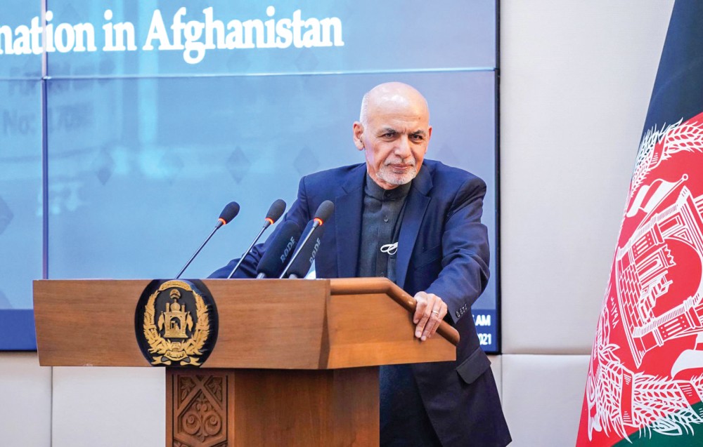 Tổng thống Afghanistan Ghani. Ảnh: Reuters