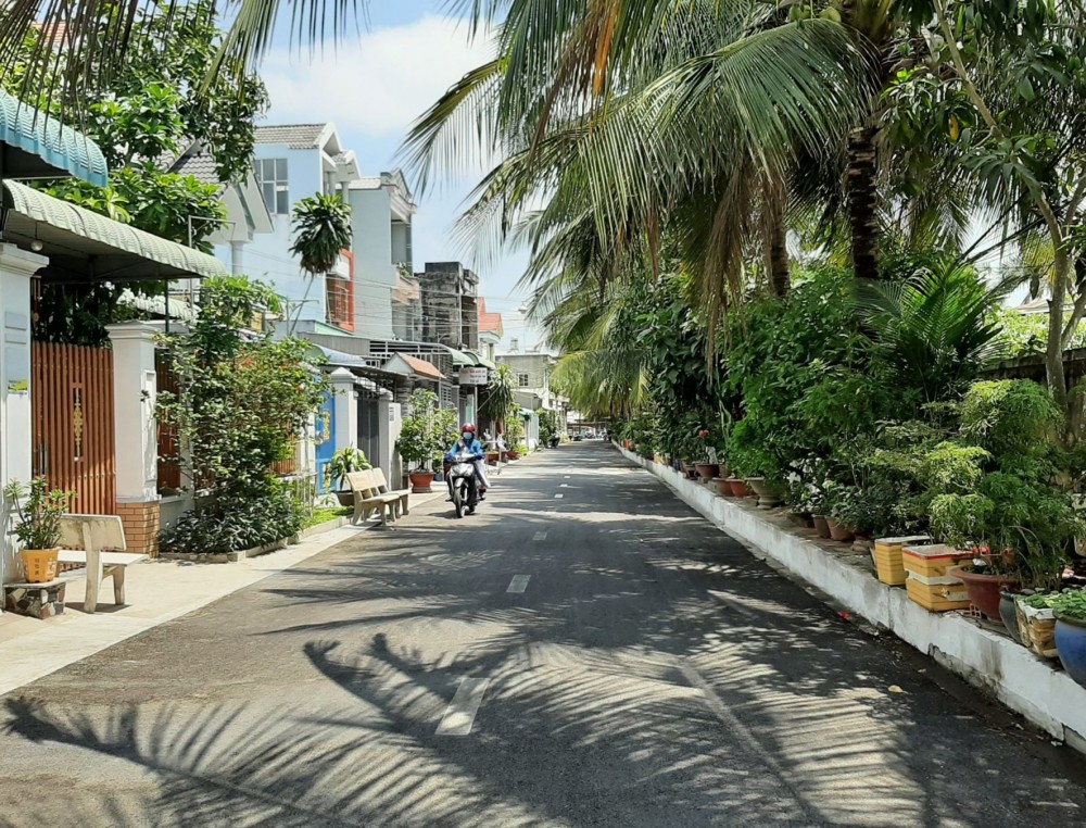 Nhiều hẻm ở phường Trà An được nâng cấp khang trang, lưu thông dễ dàng.