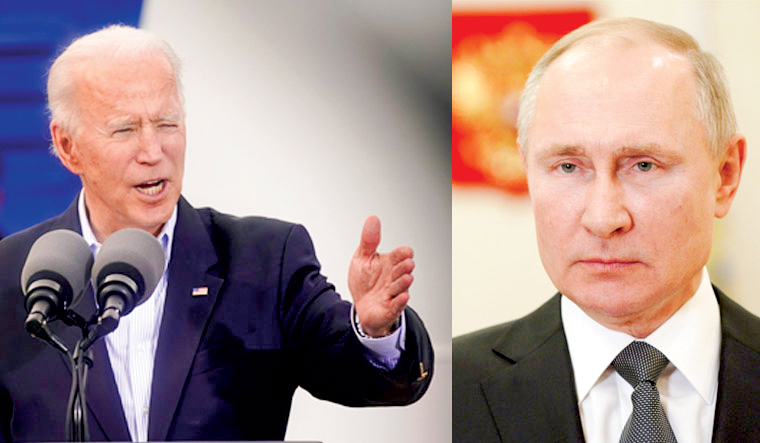 Tổng thống Biden (trái) vẫn mong muốn đối thoại cùng nhà lãnh đạo Nga Putin. Ảnh: AP