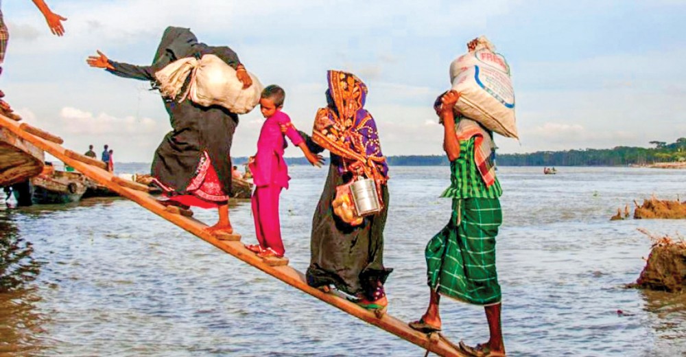 Nhiều người Bangladesh phải di cư vì biến đổi khí hậu.