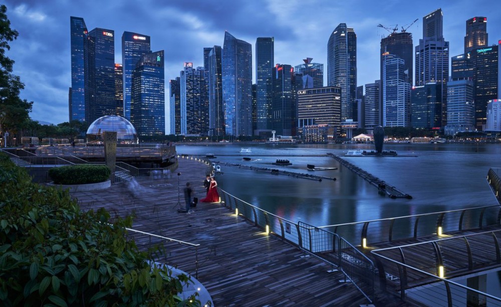 Vịnh Marina của Singapore. Ảnh: Bloomberg