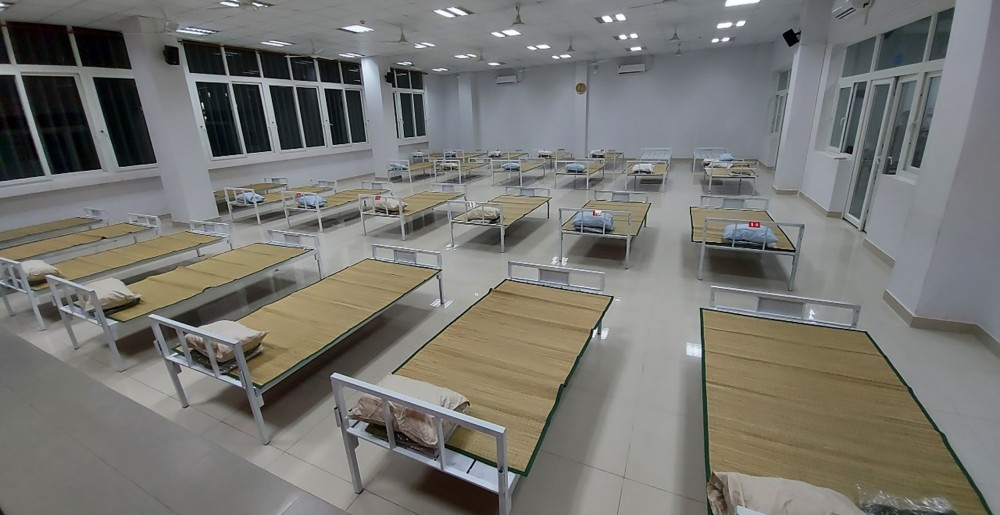 Công ty TNHH Thép Tây Đô đã bàn giao 120 giường cho Bệnh viện dã chiến số 1. Ảnh do Công ty cung cấp.
