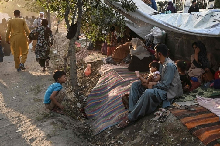 Nhiều người đổ về thủ đô Kabul để lánh nạn. Ảnh: AFP