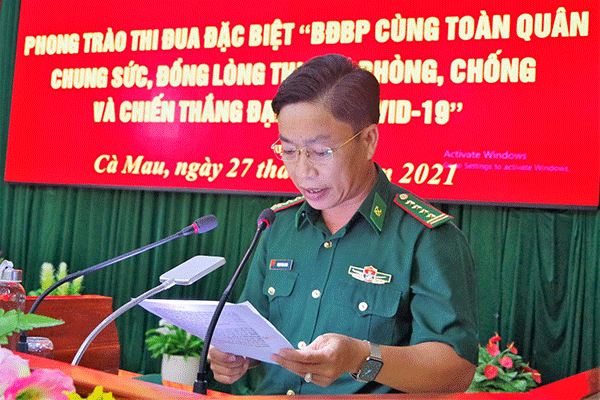 Bộ đội Biên phòng Cà Mau phát động phong trào thi đua đặc biệt