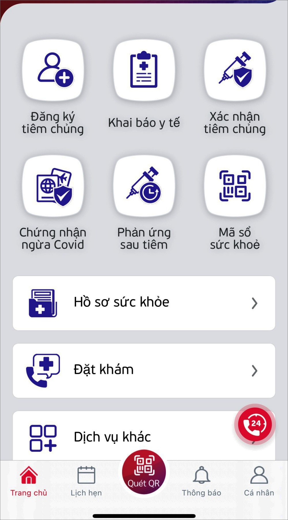 Ứng dụng (App) “Sổ sức khỏe điện tử” cung cấp nhiều tiện ích về các dịch vụ chăm sóc sức khỏe cho người dân.