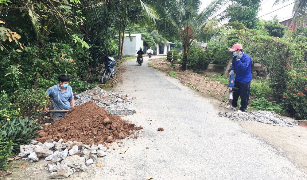 Tuyến đường Vạc Cò đang được đầu tư nâng cấp, mở rộng.