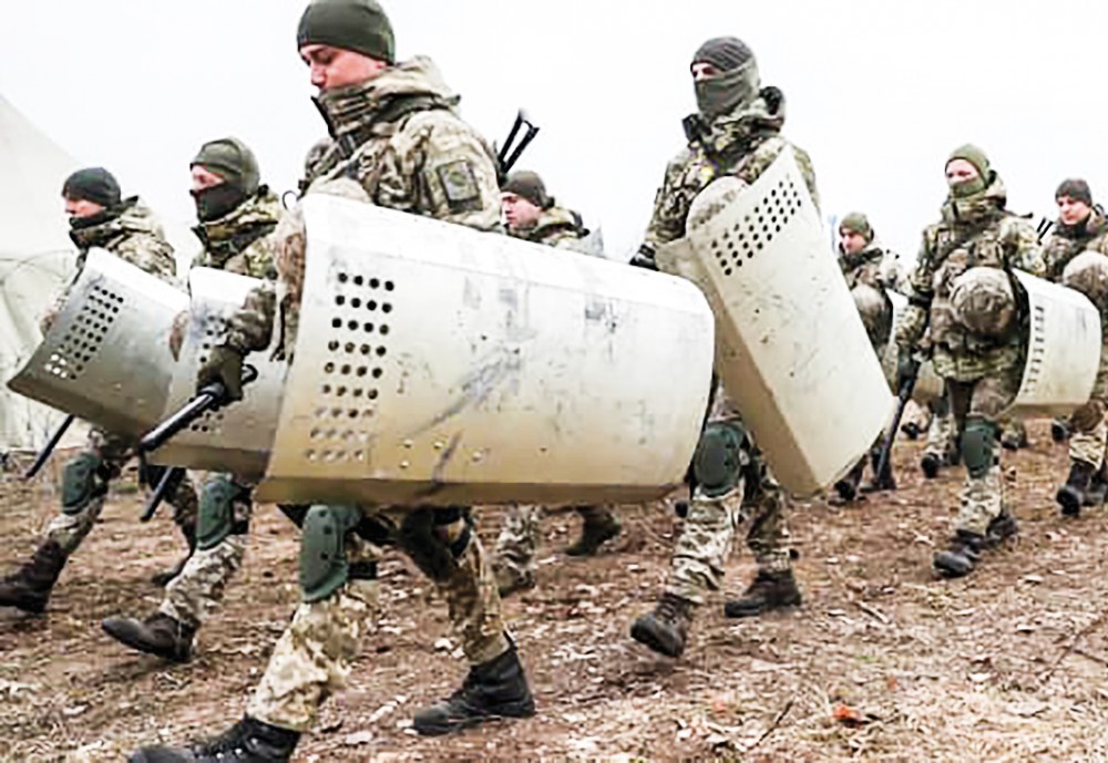 Lực lượng an ninh biên giới của Ukraine. Ảnh: Reuters