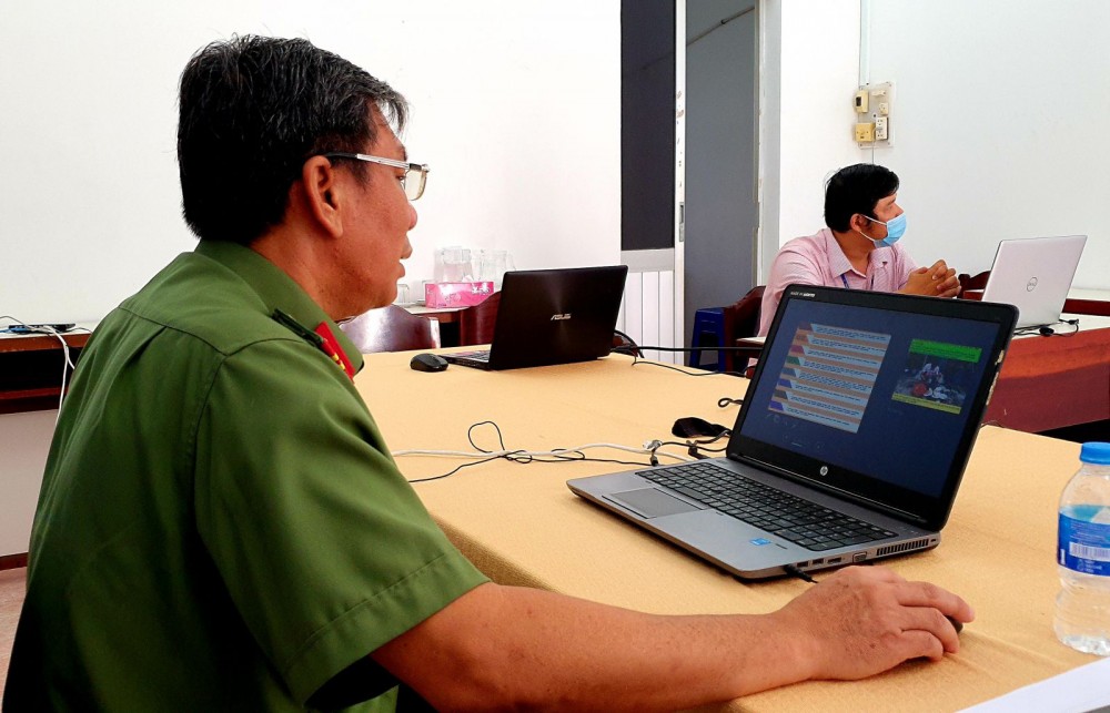 Công an TP Cần Thơ tuyên truyền phổ biến kiến thức pháp luật về tệ nạn xã hội cho sinh viên Trường Đại học Kỹ thuật - Công nghệ Cần Thơ, năm học 2021-2022.