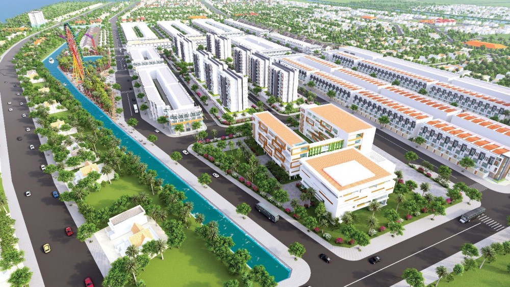 Hạ tầng giao thông của Cồn Khương Diamond City được quy hoạch đồng bộ, thông suốt, hiện đại.