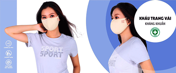 Khẩu trang vải kháng khuẩn với họa tiết Tết vui nhộn từ Paltal