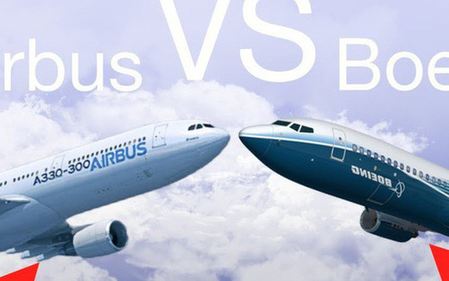 Airbus đang thắng thế so với Boeing.