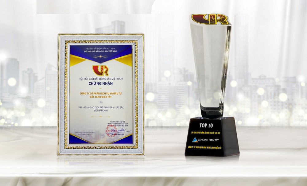 Sự chuyên nghiệp, hiện đại và linh hoạt trong chất lượng dịch vụ đã mang về cho ĐXMT hai giải thưởng danh giá trong năm 2021: Top 1 Công ty phân phối BĐS uy tín tại TP Cần Thơ và Top 10 doanh nghiệp bất động sản xuất sắc nhất Việt Nam