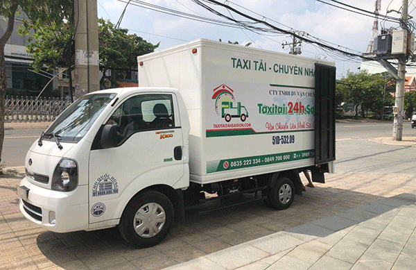 Xe tải chuyển nhà đi tỉnh của Taxi Tải 24H Sài Gòn
