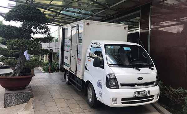 Xe tải chuyển nhà đi tỉnh của Taxi Tải 24H Sài Gòn