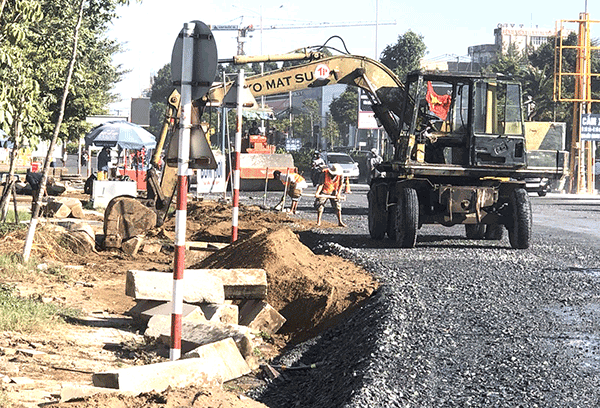 Phối hợp phân luồng giao thông cho công trình xử lý chống ngập tại nút giao IC3
