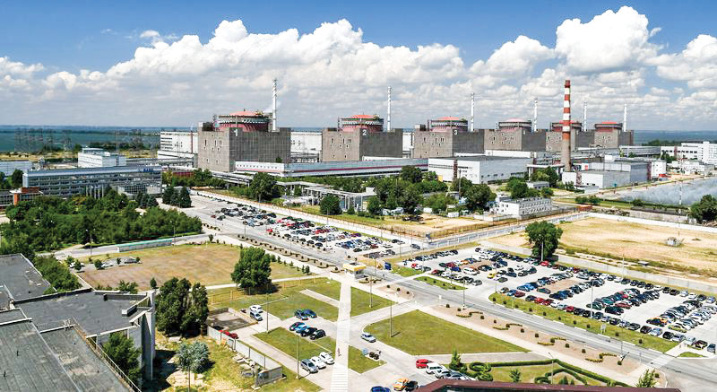 Nhà máy điện hạt nhân Zaporizhzhia vào năm 2019. Ảnh: Zama Press