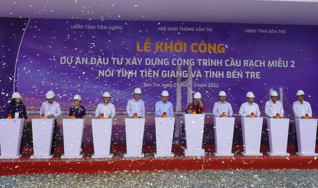 Khởi công cầu Rạch Miễu 2, xóa nút thắt trên tuyến giao thông huyết mạch ĐBSCL