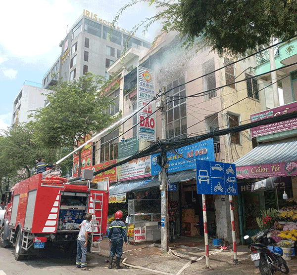Cháy Đại lý vé số ở đường 30-4